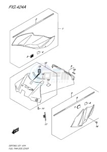 GSR750 drawing FUEL TANK SIDE COVER L5