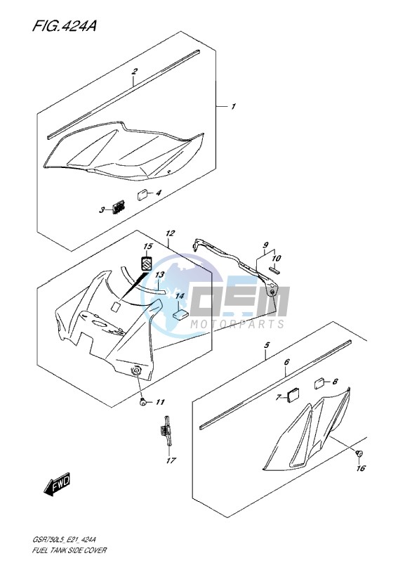 FUEL TANK SIDE COVER L5