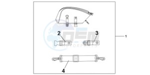 CBR1000RR9 France - (F / CMF REP) drawing REAR SEAT BAG