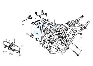 HUSKY - 125 cc drawing FRAME