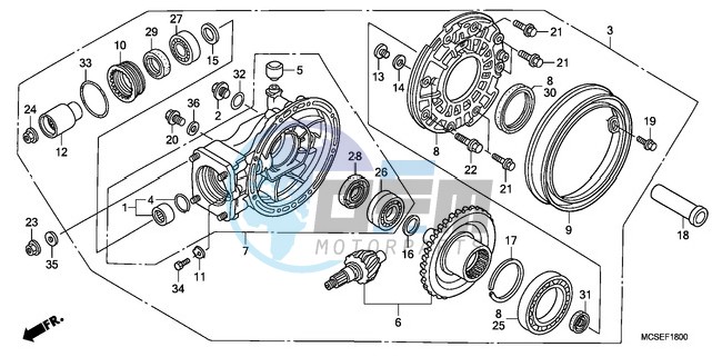 FINAL DRIVEN GEAR (ST1300)