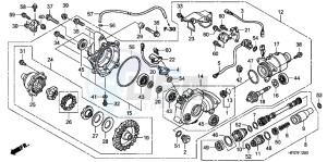 TRX500FEB drawing FRONT FINAL GEAR