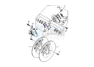 TDM 850 drawing FRONT BRAKE CALIPER