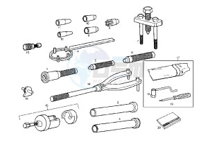 SENDA R DRD RACING LTD - 50 cc drawing WORKSHOP SERVICE TOOLS