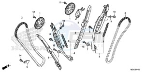 VFR1200XDLF CrossTourer - VFR1200X Dual Clutch 2ED - (2ED) drawing CAM CHAIN/ TENSIONER