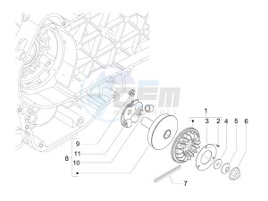 S 125 4T ie E3 College drawing Driving pulley