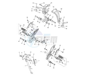 FZ8-N 800 drawing STAND AND FOOTREST