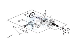 MAXSYM 600 I ABS drawing CRANKSHAFT / PISTON / PISTON RING