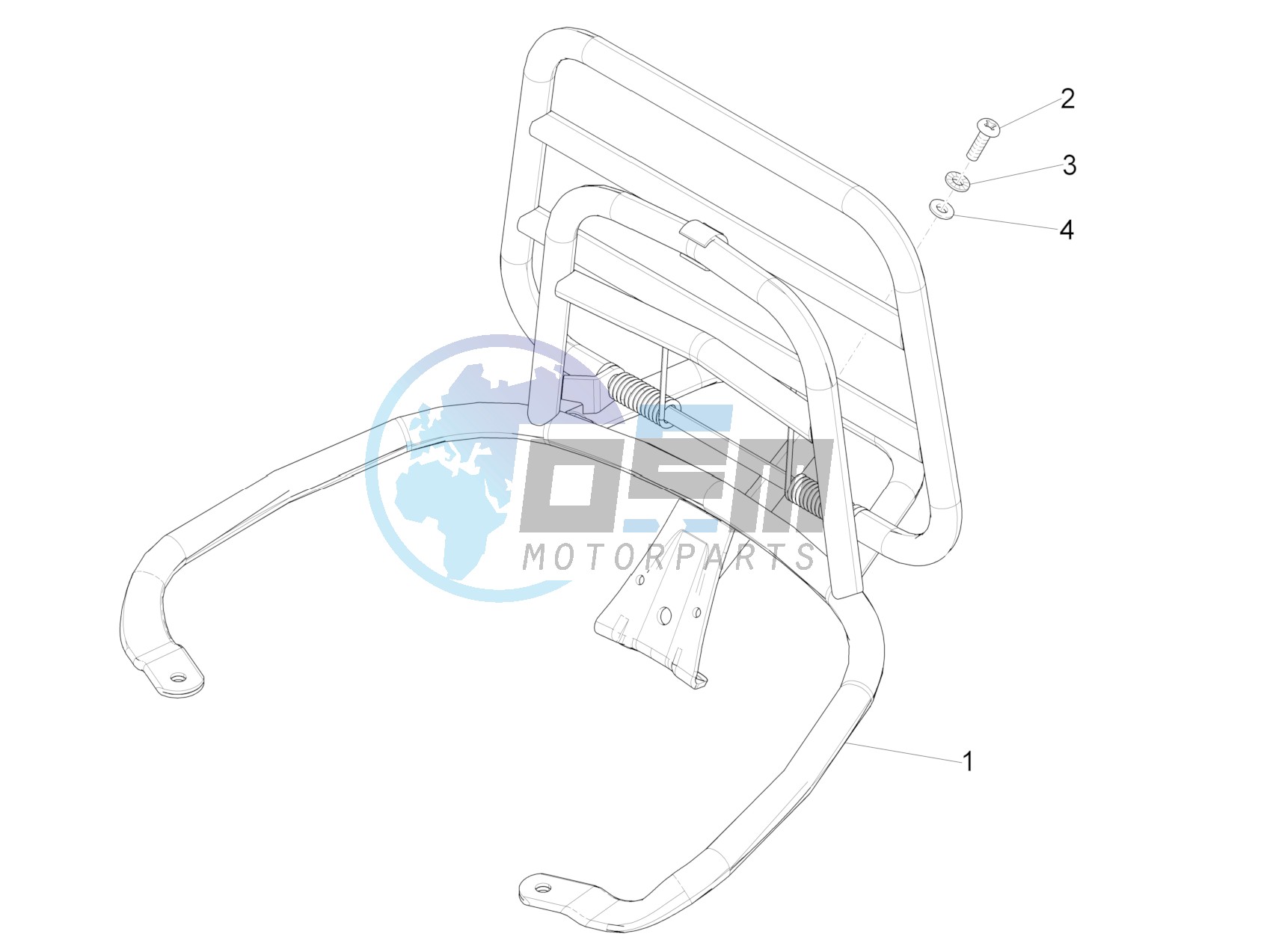 Rear luggage rack