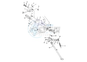 WR F 250 drawing STAND-FOODREST