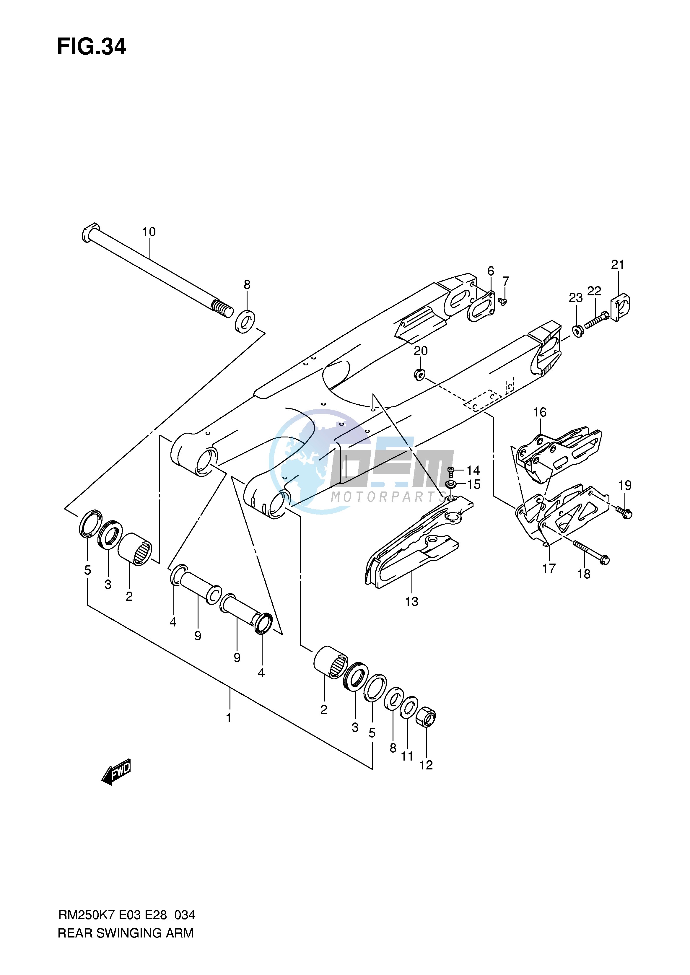 REAR SWINGING ARM