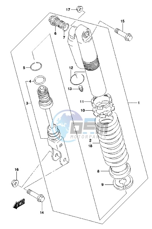 REAR SHOCK ABSORBER