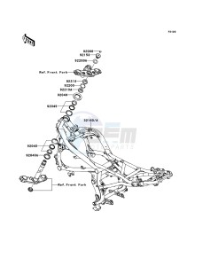 ER-6f EX650CBF GB XX (EU ME A(FRICA) drawing Frame