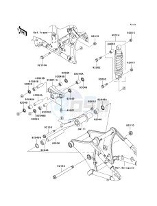 VN 900 B [VULCAN 900 CLASSIC] (6F-9F) B7F drawing SUSPENSION_SHOCK ABSORBER