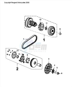 FIGHT 4 50 2T DARKSIDE drawing CLUTCH