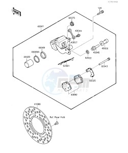 KX 80 N [BIG WHEEL] (N1) [BIG WHEEL] drawing REAR BRAKE