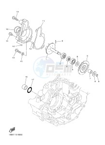 YZ250FX (B292 B293 B294 B294 B295) drawing WATER PUMP