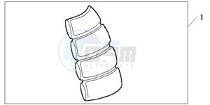 CBF1000S9 Ireland - (EK) drawing TANK PAD 2