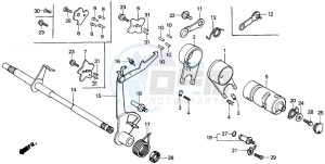 C70Z 50 drawing GEARSHIFT DRUM/SHIFT FORK