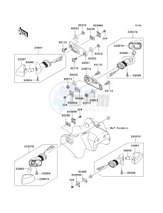 EX 250 F [NINJA 250R] (6F-7F) F7F drawing TURN SIGNALS