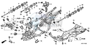 TRX420TM1H Europe Direct - (ED) drawing FRAME BODY