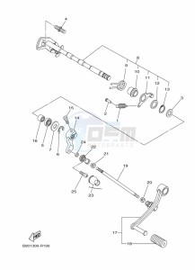 XSR900 MTM850 (BAE6) drawing SHIFT SHAFT