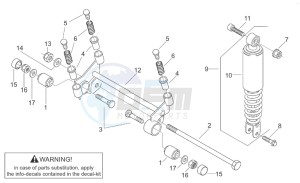 Scarabeo 50 2t (eng. Minarelli) drawing R.shock absorber-connect. Rod