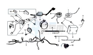 GTS 125 drawing WIRING HARNASS - ELECTRONIC PARTS