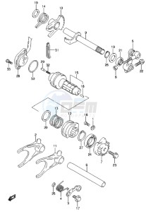 LT-A500X drawing GEAR SHIFTING