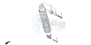 SCV100F LEAD drawing REAR CUSHION