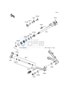 NINJA_ZX-6R ZX636EDF FR GB XX (EU ME A(FRICA) drawing Gear Change Mechanism