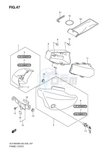 VLR1800 (E3-E28) drawing FRAME COVER (MODEL K8)