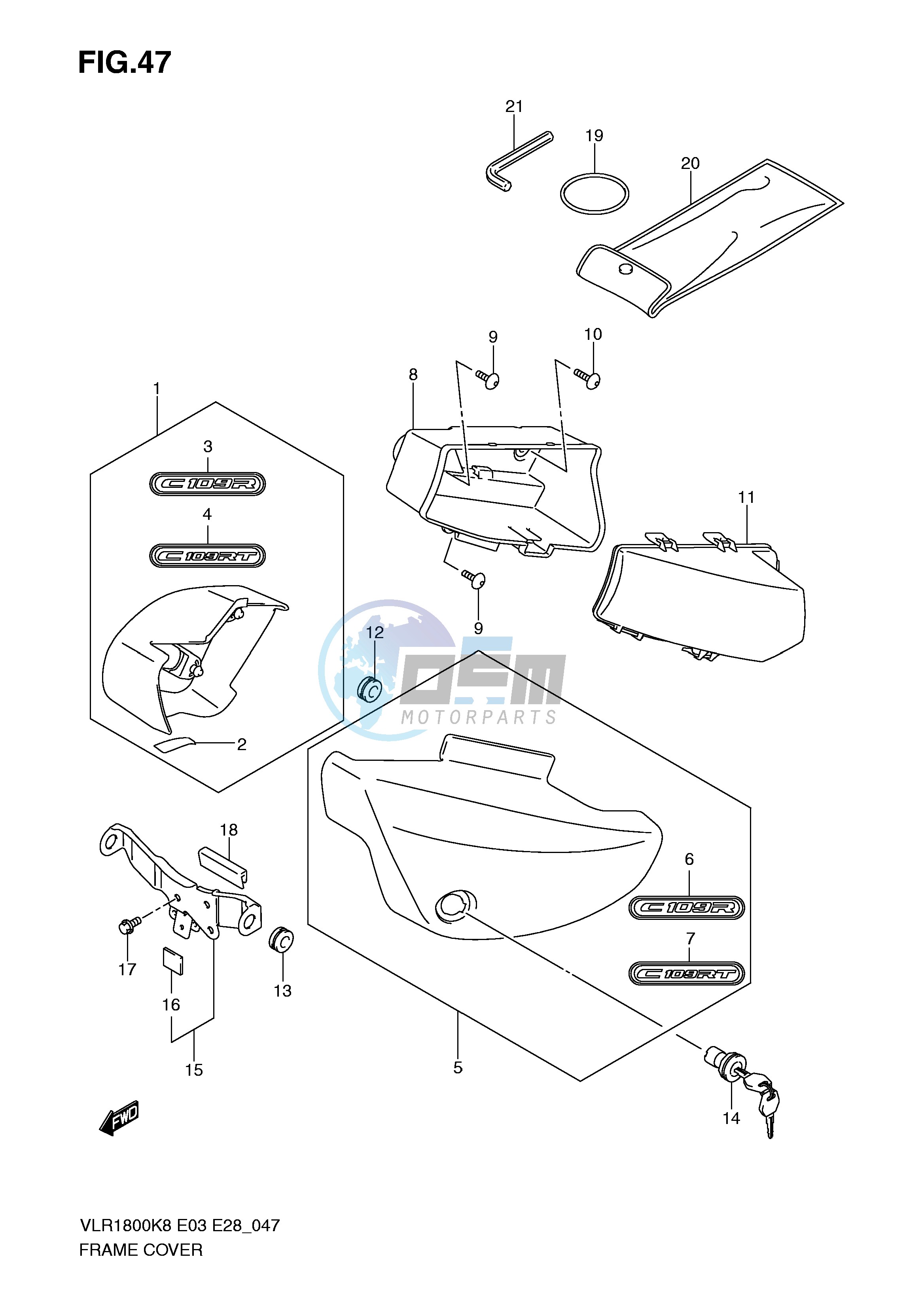 FRAME COVER (MODEL K8)