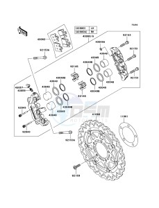 NINJA_ZX-6R ZX636C6F FR GB XX (EU ME A(FRICA) drawing Front Brake