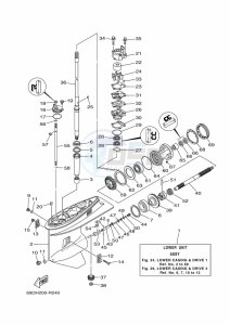 E60HMHDX drawing LOWER-CASING-x-DRIVE-1