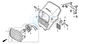 MT50S drawing HEADLIGHT (B/H/SD)