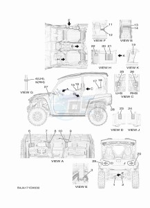 YXF1000EW YX10FRPAN (B4JA) drawing EMBLEM & LABEL 1