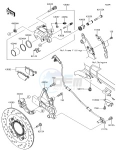 VULCAN S ABS EN650EHF XX (EU ME A(FRICA) drawing Rear Brake