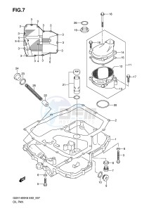 GSX1400 (E2) drawing OIL PAN