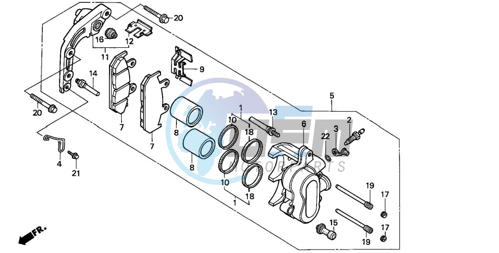 FRONT BRAKE CALIPER