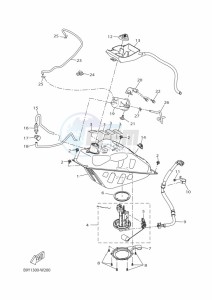 CZD300-A XMAX 300 (BBA2) drawing FUEL TANK