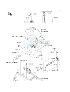 KVF 360 B [PRAIRIE 360] (B6F-B9F) B9F drawing FUEL TANK