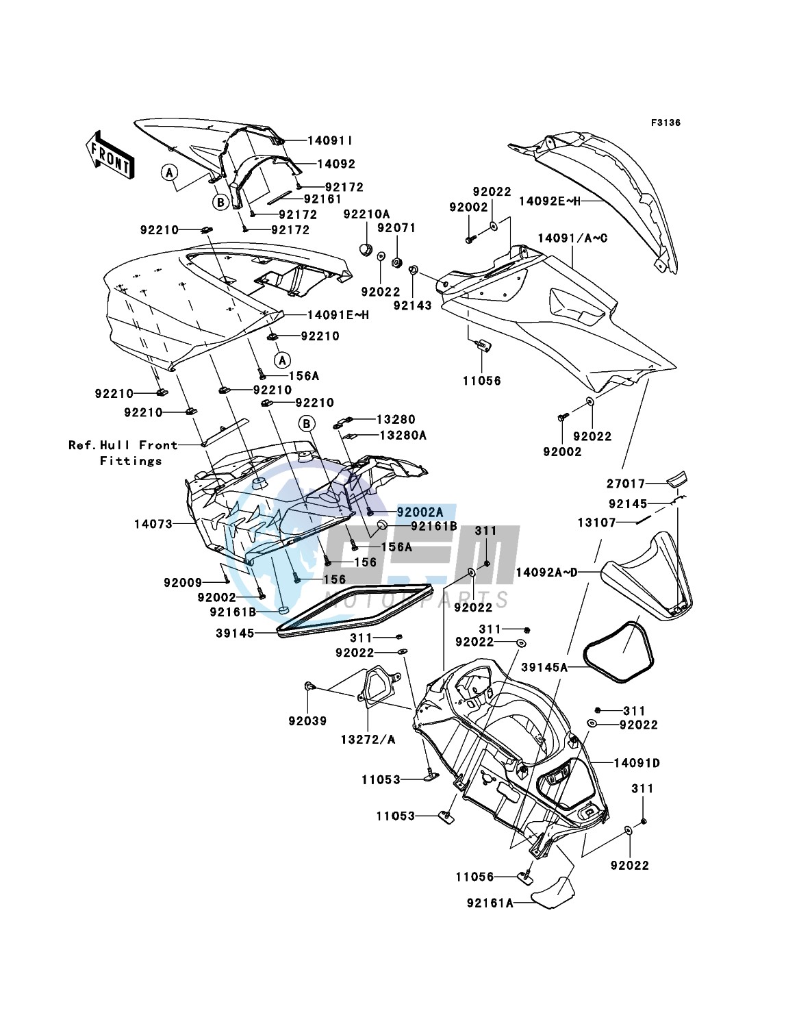 Hull Middle Fittings