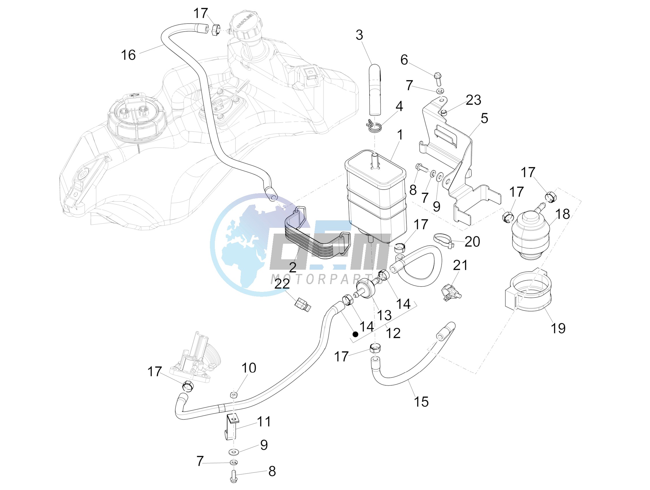 Anti-percolation system