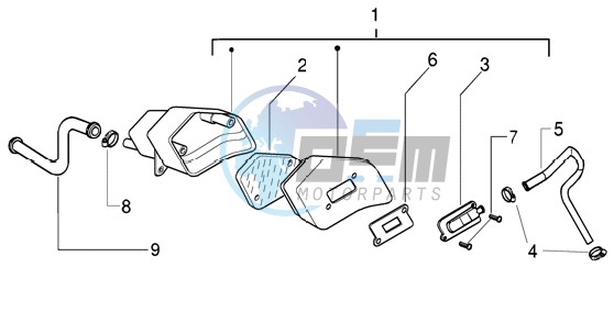 Secondary air box (Euro 2)