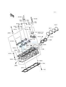 1400GTR ABS ZG1400EGF FR GB XX (EU ME A(FRICA) drawing Cylinder Head