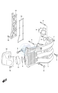 DF 60A drawing Intake Manifold/ Silencer/Exhaust Cover