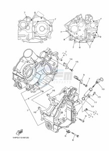 YFM700FWAD GRIZZLY 700 EPS (BDE2) drawing CRANKCASE