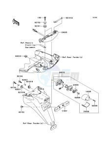 VERSYS_1000 KLZ1000ADF FR GB XX (EU ME A(FRICA) drawing Taillight(s)