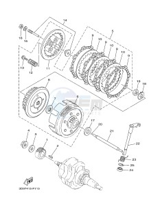 YB125 (2CS5) drawing CLUTCH